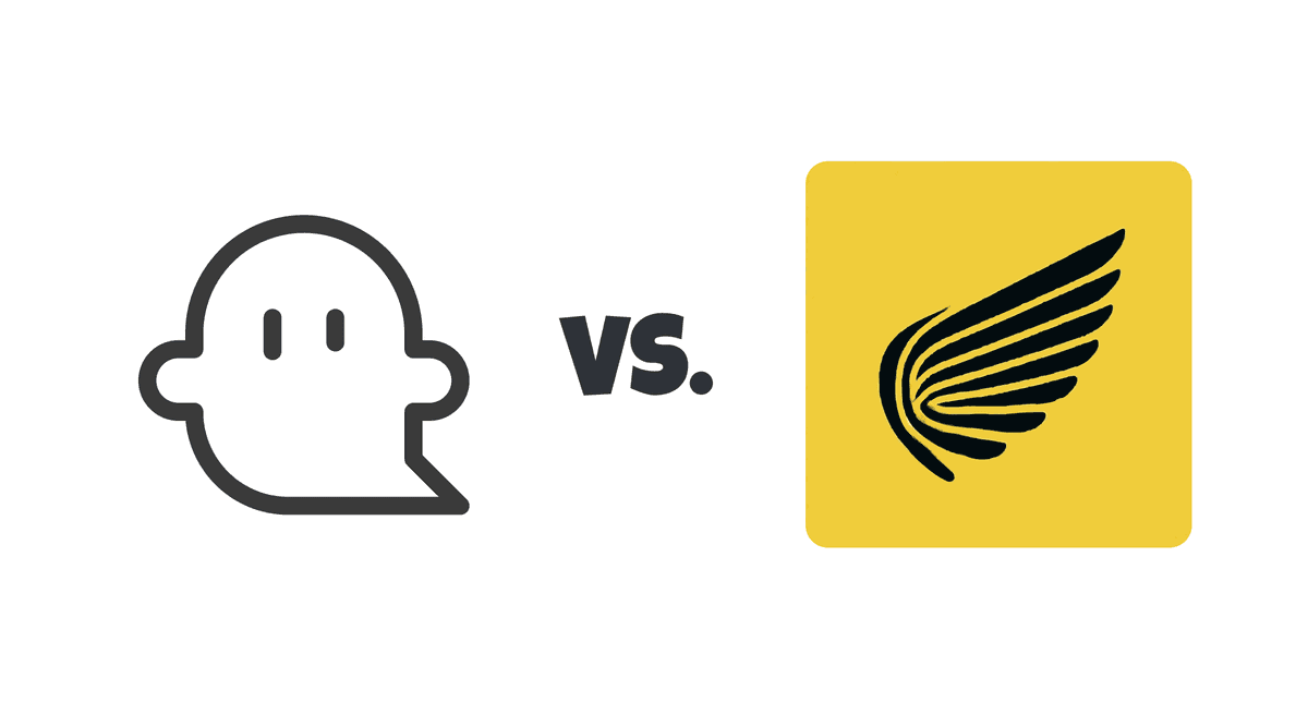 A logo of Ghost Coder beside a logo of Interview Coder