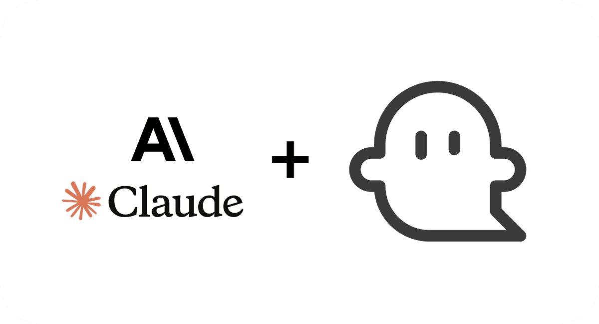 A image of Ghost Coders logo beside Anthropics logo